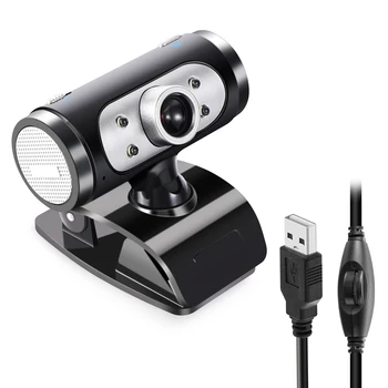 

New Rotatable 2.0 HD 720P 2.0M Pixels Webcam Laptop PC Computer Digital USB Camera Video Recording Built-in Microphone Accessory