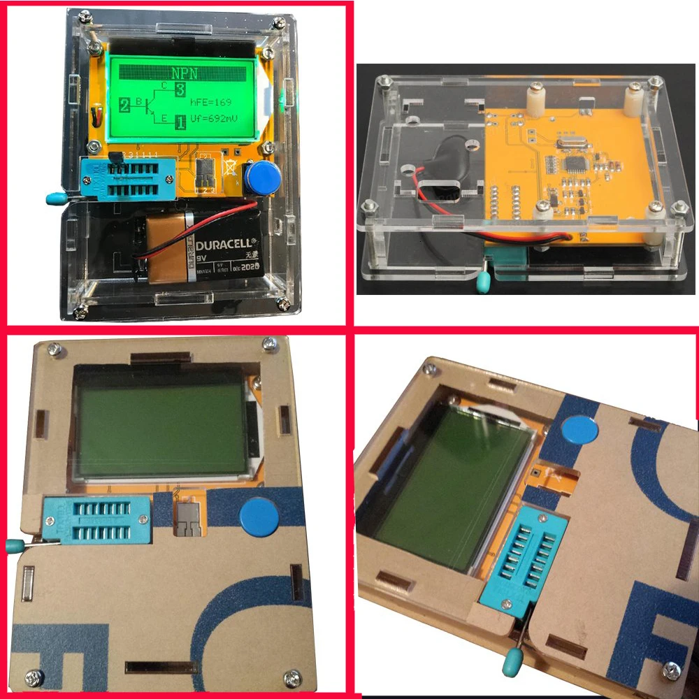 Lcr-t4 Mega328 Транзистор тестер Диод Триод Емкость Esr метр Mos Pnp/npn M328 с конденсатором Esr тестирование для Arduino Diy