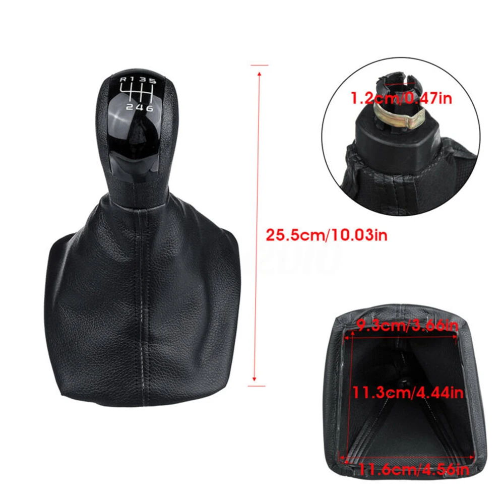 25,5 см рукоятки рычага переключения передач 5/6 скорость подходит для Skoda Octavia MK2 внутренние части ручки переключения передач крышки