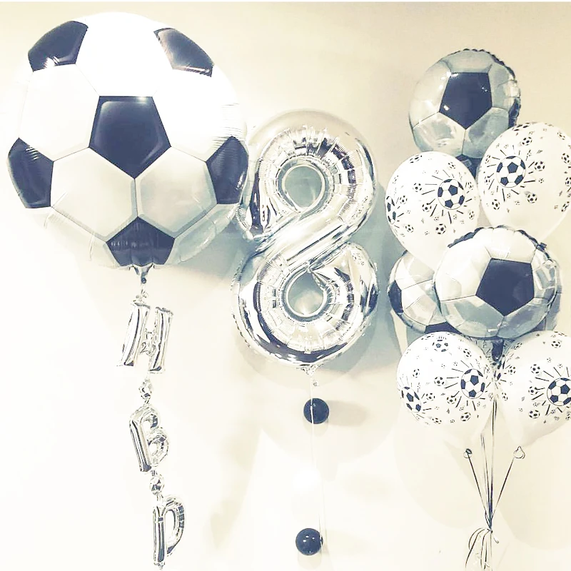 Ballons De Football De Barcelone 18 Pouces Fournitures Decoratives De Fete D Anniversaire Pour Garcon Ballons Jouets Globos Pour Enfants Aliexpress