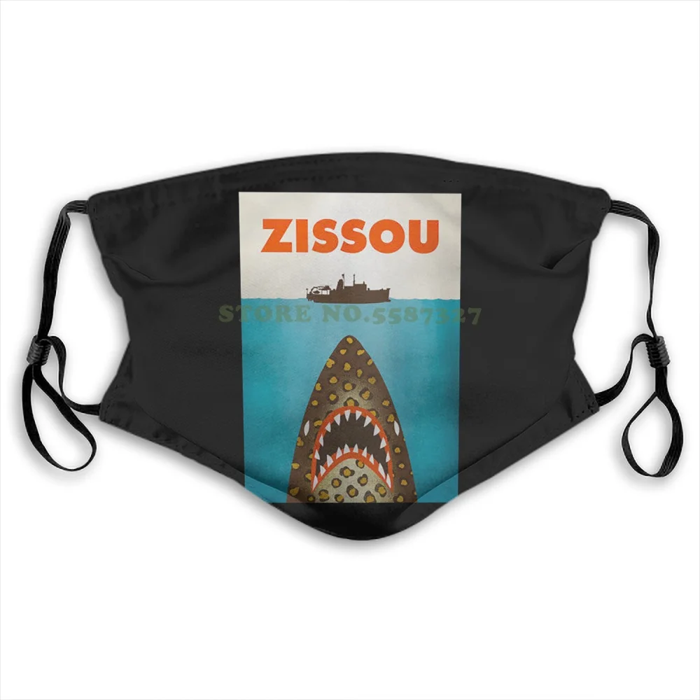 

Steve Zissou Shark Jaws Sea Black Fashion Funny Reusable Masks