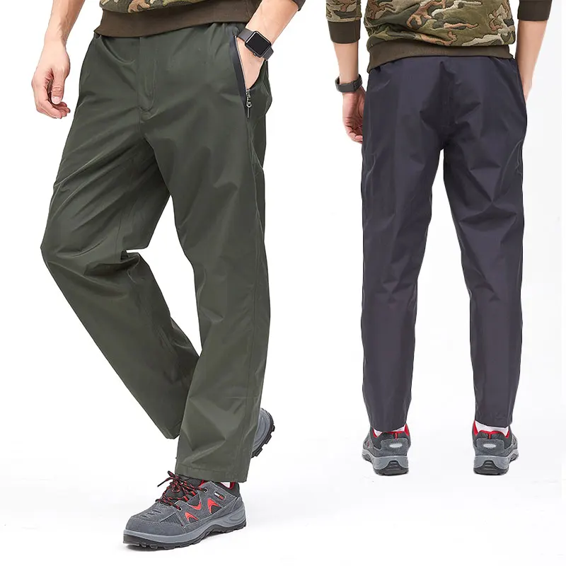Cena QIAN wodoodporne spodnie męskie piesze wycieczki wspinaczka kolarstwo rowerowe spodnie przeciwdeszczowe Outdoor Windstopper zaktualizowana jakość spodnie przeciwdeszczowe
