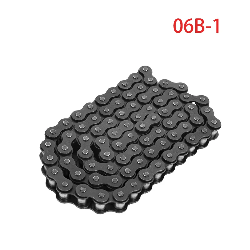 

1Pcs 1.5Meters 06B-1 Roller Chain Pitch 9.525mm Carbon Steel Industrial Transmission Chain/Chain Connector