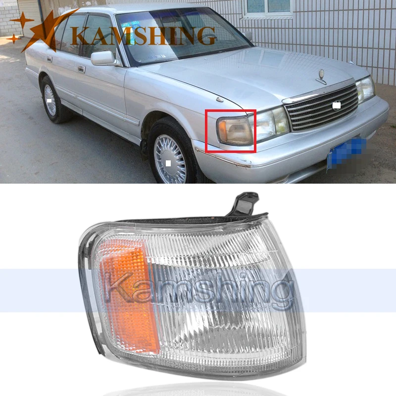 CAPQX для Toyota Crown JZS133 3 0 1991-1996 светильник няя фара боковое крыло углосветильник