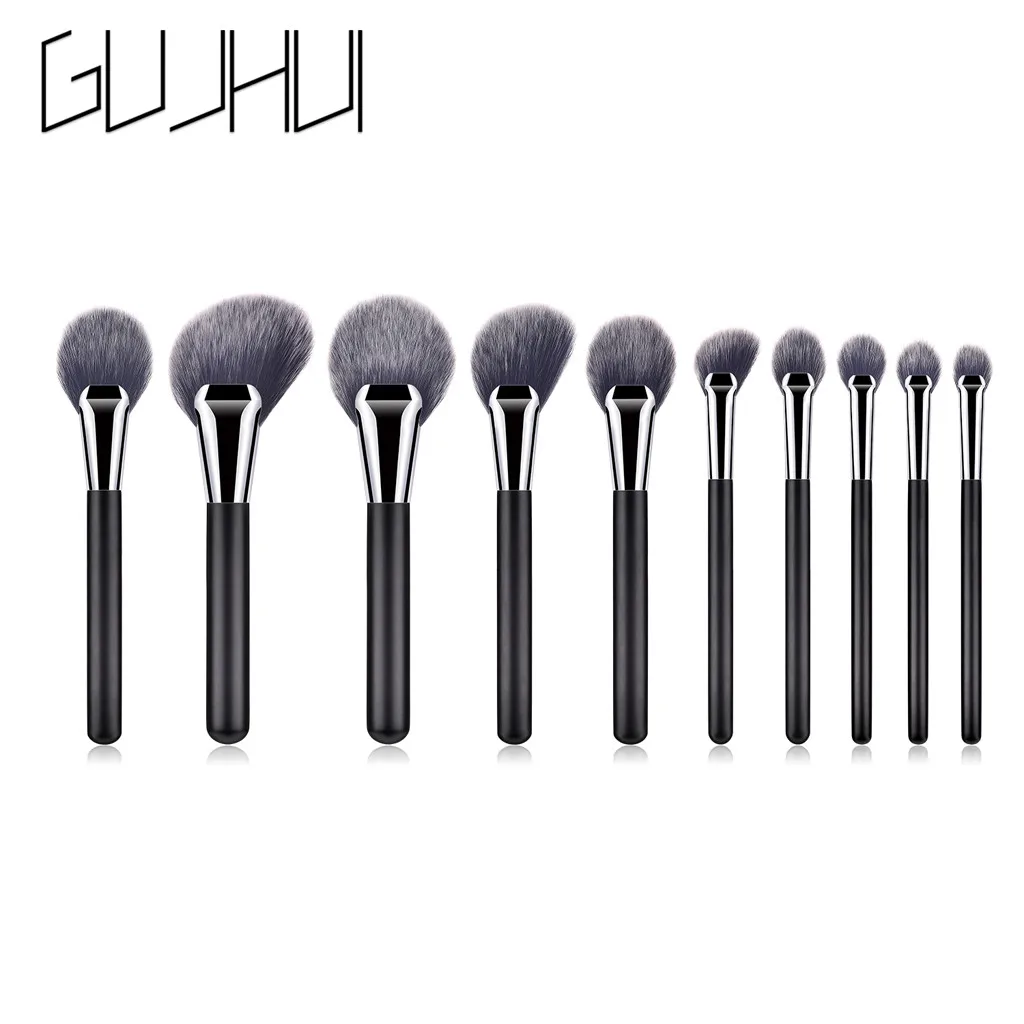 Набор кисточек для макияжа Профессиональная новая красота 10 шт. основа Косметическая кисть для бровей Тени для век наборы кистей для макияжа инструменты Y821