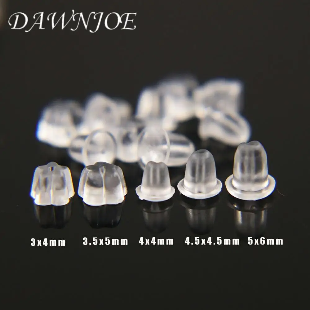 100 шт. резиновые силиконовые круглые заглушки для сережек бижутерии фурнитура