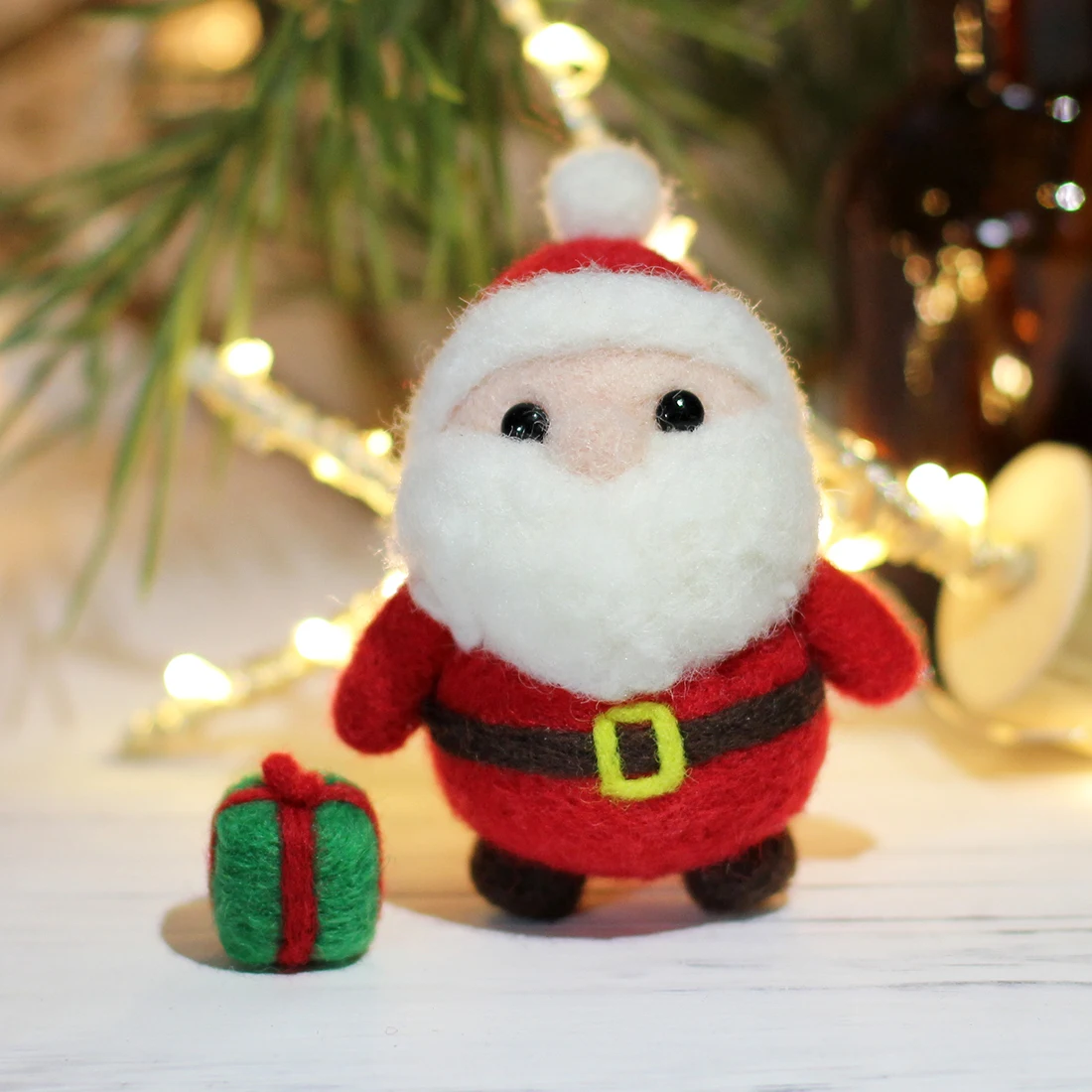 Игла DIY Набор для валяния, шерстяной ковер, набор для крючка, ручная работа, шерстяная вышивка, креативный подарок с ударной иглой-рождественские пингвины