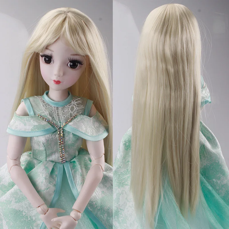 Красивый парик для квадрокоптера с дистанционным управлением 60 см 1/3 BJD кукла Vairous цвета длинный парик Прямые вьющиеся волосы палитра теней для век для глаз игрушки для подарок для девочек AT78