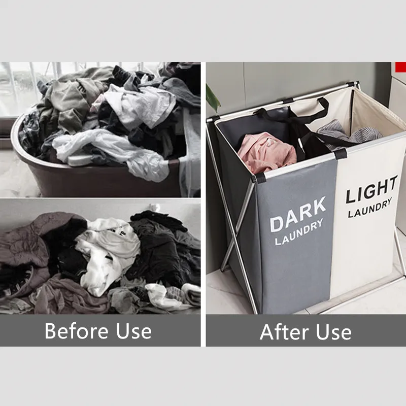 Large Laundry Basket Foldable Sorter Dirty Clothes Hamper laundry Basket Collapsible Home Organizer Toys storage clothes basket