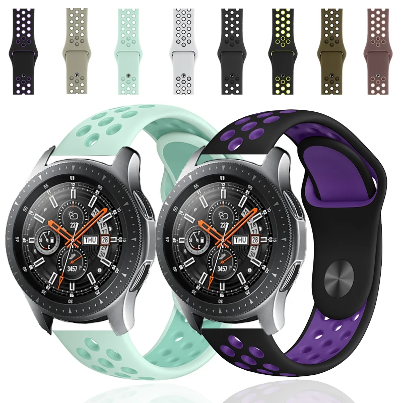 

Gear S3 22mm 20mm watch strap for samsung band galaxy watch active 46mm frontier 42mm huawei watch gt strap silicone watchband