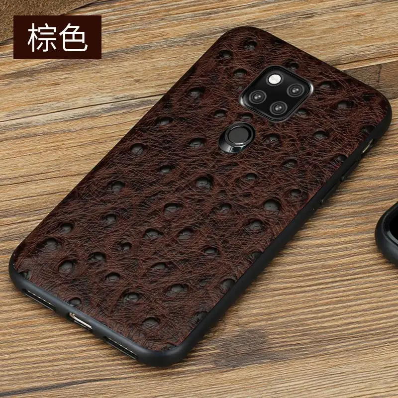 Страусиная кожа все включено чехол для телефона для huawei mate 20 10 pro mate 9 pro Honor 9 Lite противоударный высококачественный защитный чехол - Цвет: Коричневый