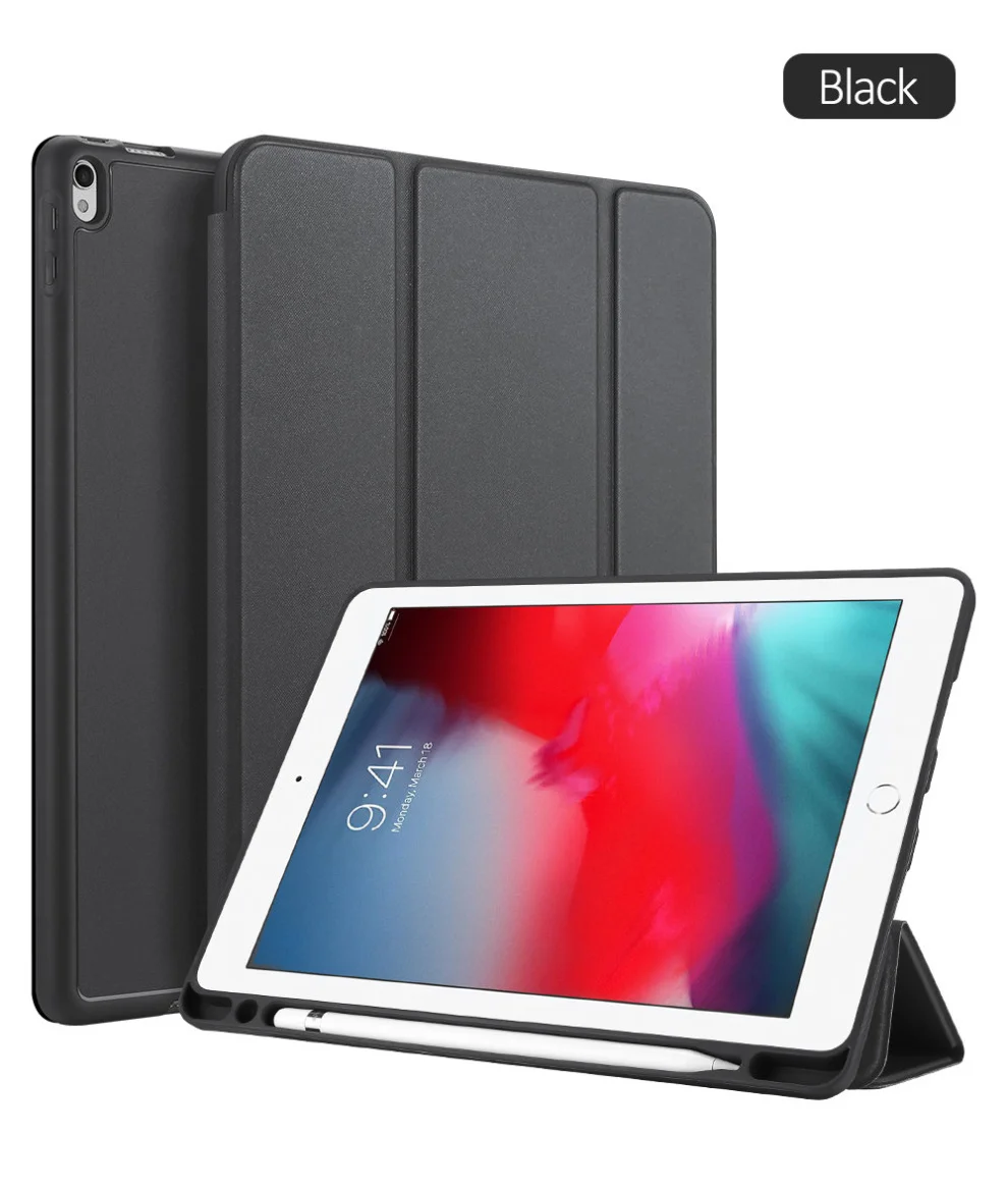 Гладкий сенсорный чехол из искусственной кожи для Apple iPad Air() мягкий силиконовый смарт-откидной Чехол для Apple iPad Air Pro 10,5