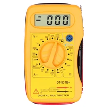Dt831B Цифровой мультиметр клещи портативный карманный Вольтметр Амперметр мультиметр тестер современный измеритель емкости тока