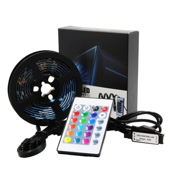 

5V USB Power LED Strip Lights 5050 RGB TV Backlight Lighting Remote Control