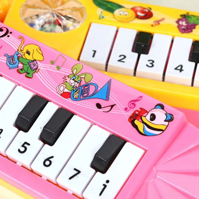 Новый случайный цвет Фортепиано Игрушечный Музыкальный инструмент музыка образовательный подарок портативный для детей