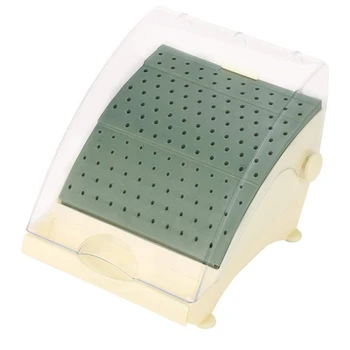

142 Holes Burs Bur Block Holder Holds /Holder Station+Pull Out Drawer