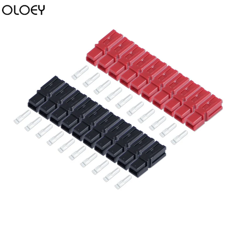 

20 X Black & Red POWER POLE 30AMP ELECTRICAL CONNECTOR PLUG, GOLF TROLLEY, MOBILITY For Anderson Powerpole