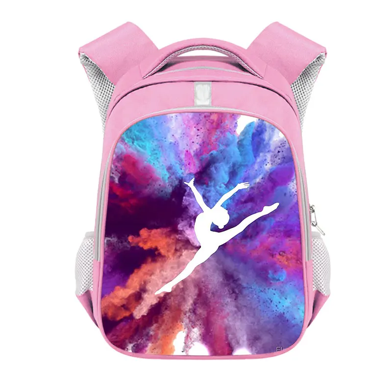 Rhythmic Gymnastics Printed Backpack Girl 13-16 Inch School Bag