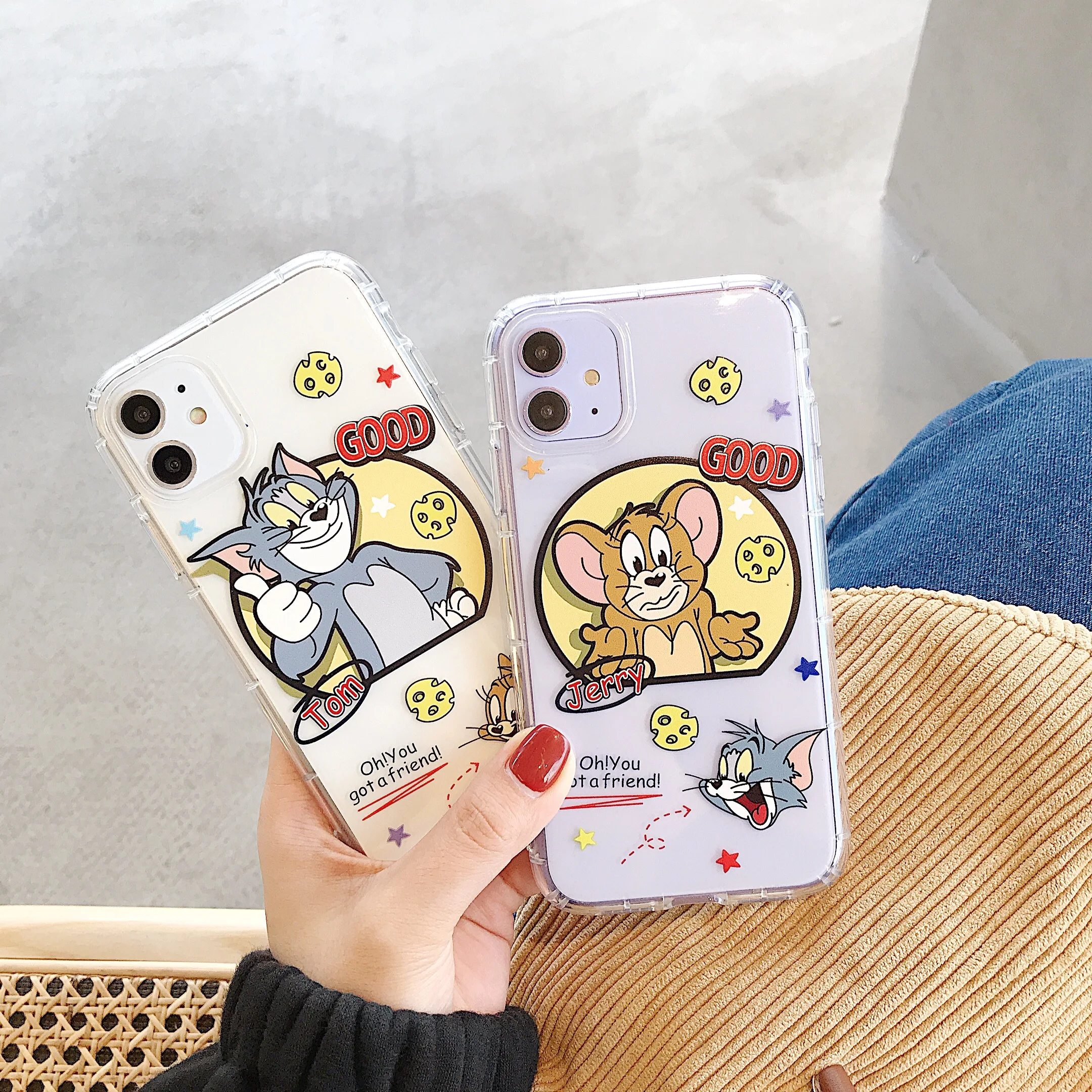 

For IPhone XS MAX case 8Plus shatter-resistant case XR protective case for iphone 11 Pro Max cartoon 7 8plus case Pretty pattern