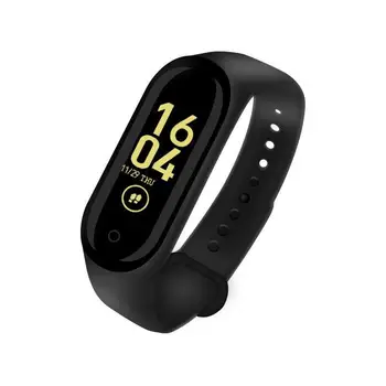 

M4 PLUS Smart Bracelet Band Fitness Tracker Heart Rate Blood Pressure Messages Reminder Color Screen Sports Wristband