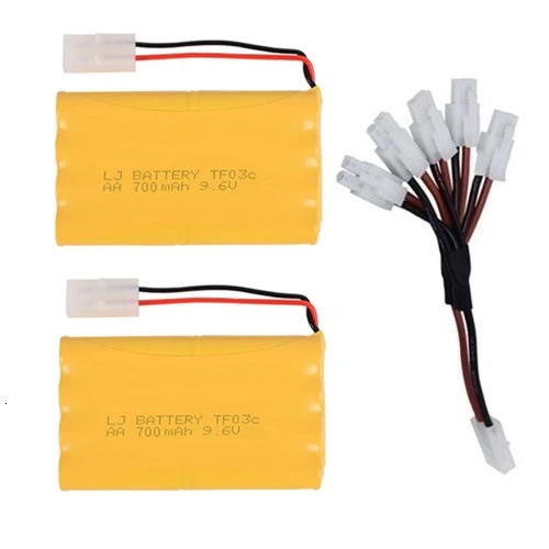Модель H) Ni-CD 9,6 V 700mah батарея+ 9,6 v зарядное устройство для Rc игрушечного автомобиля танка поезд Робот Лодка пистолет AA 9,6 v перезаряжаемый аккумулятор - Цвет: Purple