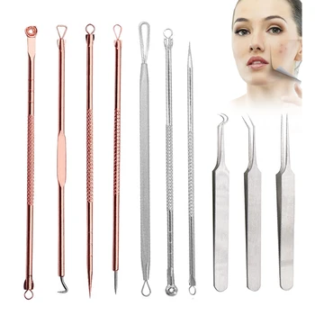 

1Set Blackhead Comedone Acne Pimple Blackhead Remover Tool Spoon for Face Skin Care Tool Acne Needles Face Pore Cleaner