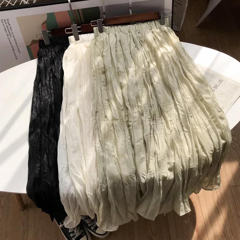 

2020 Spring Korean-style Girl'S Trend Versatile Solid Color Skirt 2.13