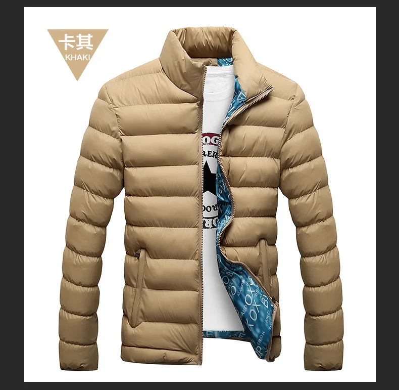 new style man winter stand collar Silk clothing coat jacket Warm and comfortable men winter coat