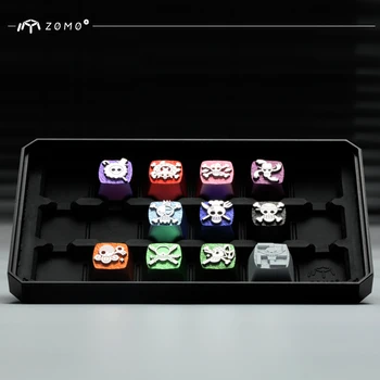 

Keyboard Accessories Metal keycap One Piece Mechanical Keyboard Cherry Mx keycaps ZOMO Metallic Game Keyboard Caps