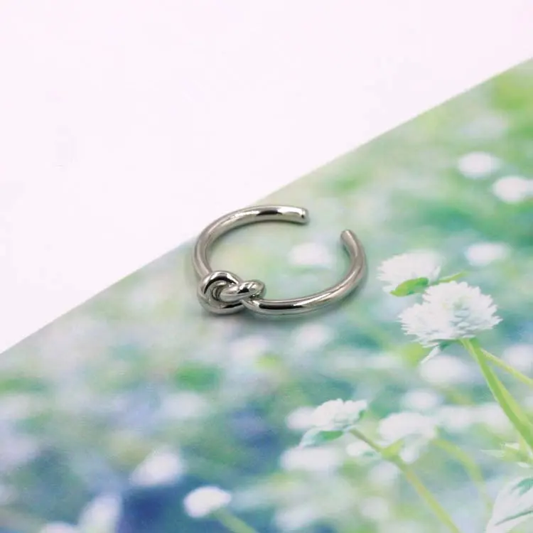 AOMU колье Мода аксессуары металлический галстук с геометрическим рисунком кольцо с узором для женщин Открытие кольцо комплект ювелирных украшений для девочек