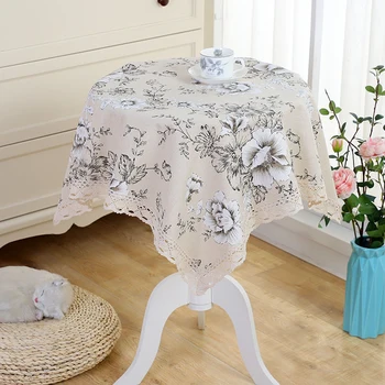 

Cotton and linen cloth checkered tablecloth tablecloth lace square rectangular round tablecloth coffee table cloth