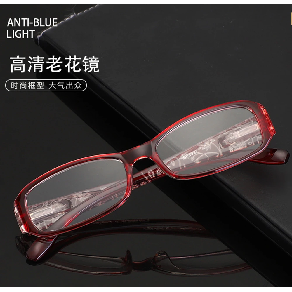 2019 Promotion 2 Pairs Tr90 Square Print Fashion Lady Anti-fatigue Men Women Reading Glasses +0.75 +1.25 +1.5 +2.00 +1.75 To +4 |