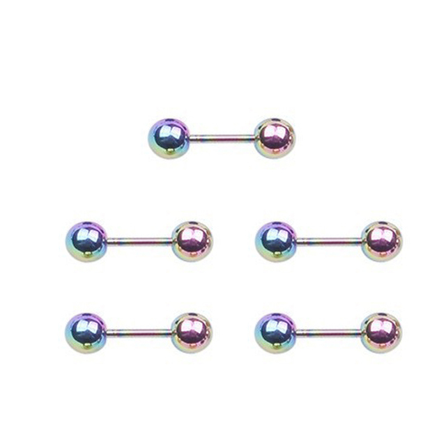 Medical Titanium Steel Stud Earring Small Ball Screws Small Earrings Male Ear Bone Nail Lip Cartilage Piercing Body Jewelry