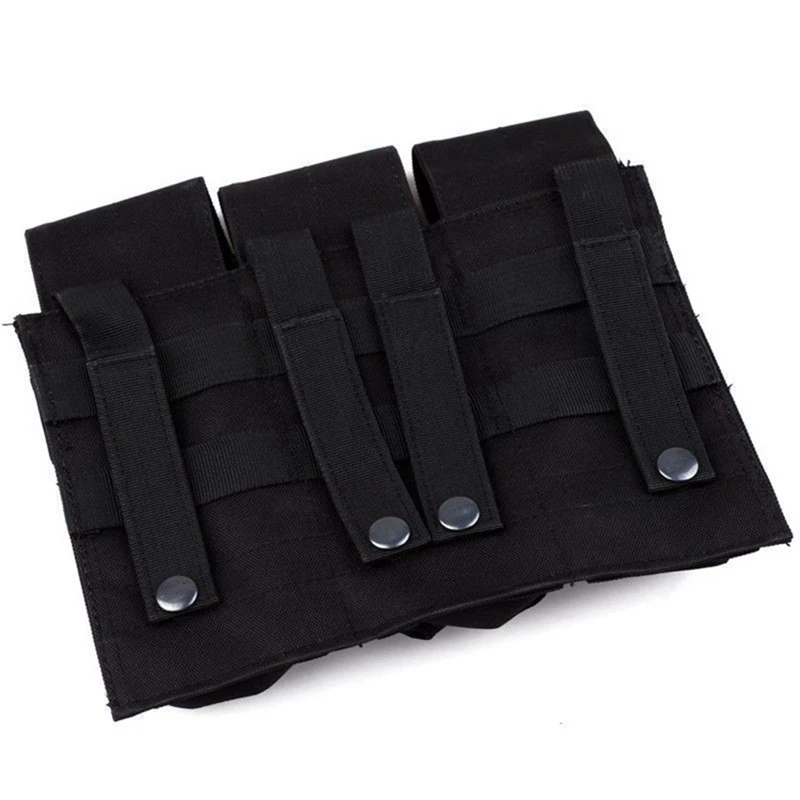 Страйкбол военный Пейнтбол MOLLE Тройной Журнал Mag Pouch 1 M9 Beretta Sig 226 или Glock 17/19/23 M14 Ak47