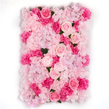

3pcs /1lot high quality flower wall silk rose artificial flowers wall for wedding party shop mall background decoration
