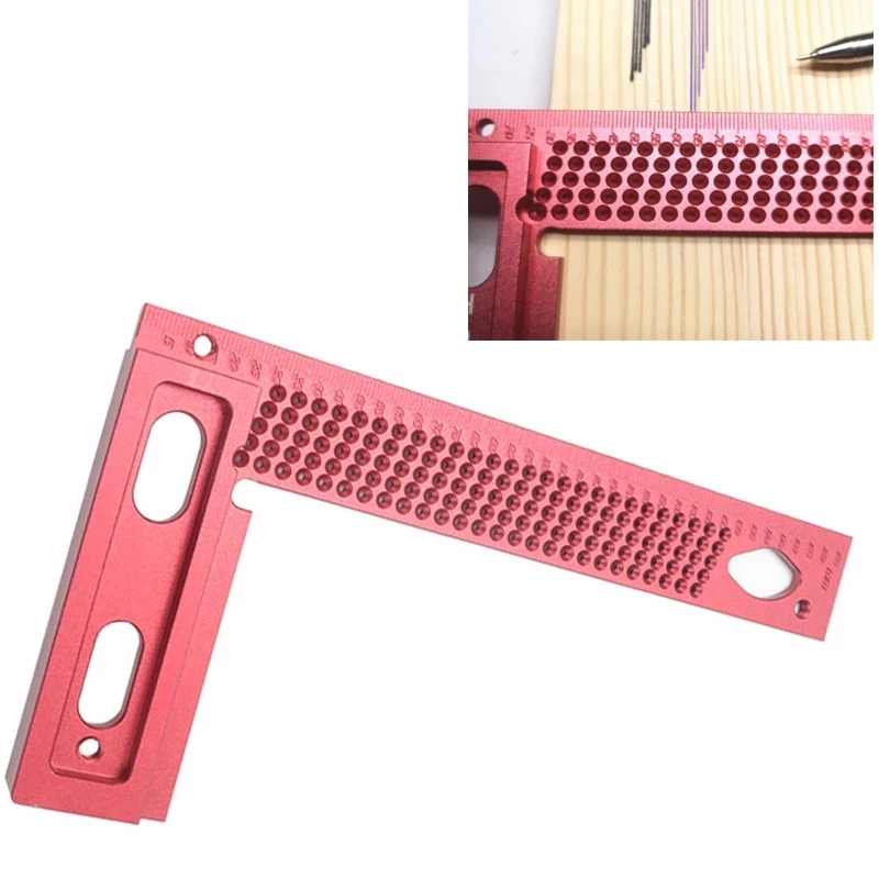 160/200mm Triangle Square Ruler L Shape 90 Degree Scribe Mark Measurement Tool Aluminum Alloy Precision Cross-calibration | Инструменты