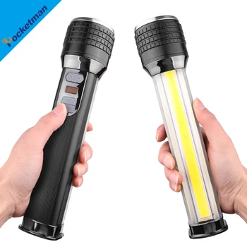 

Fashion XHP70 built-in 4x18650 battery super bright LCD display zoom LED flashlight USB rechargeable torch for hunting camping