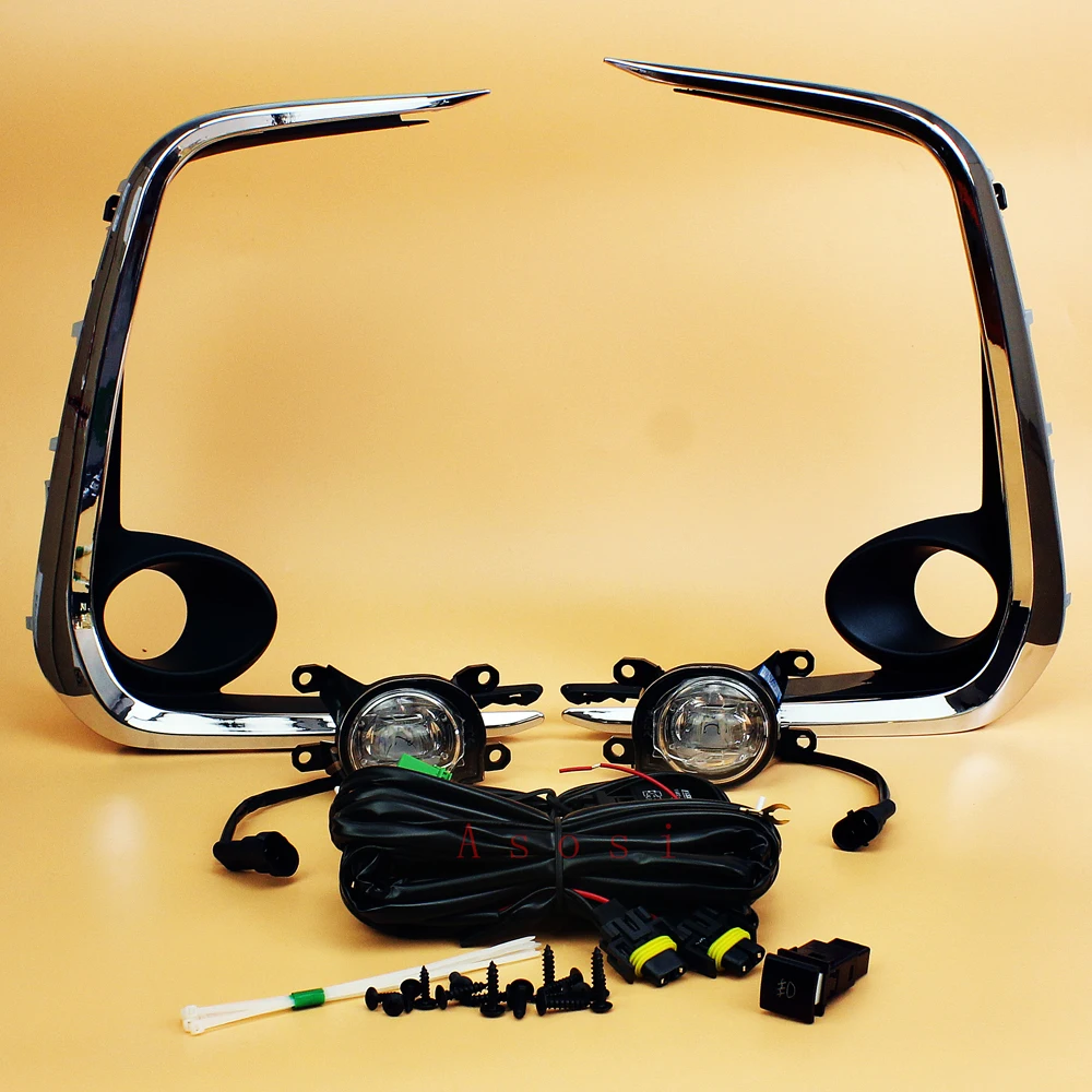 Special Price For Toyota Corolla 2019 2020 LED Bumper Fog Light Full Kit Direct Replacement Fog Lamp 1Set with LED Bulb Switch Wiring Bezel