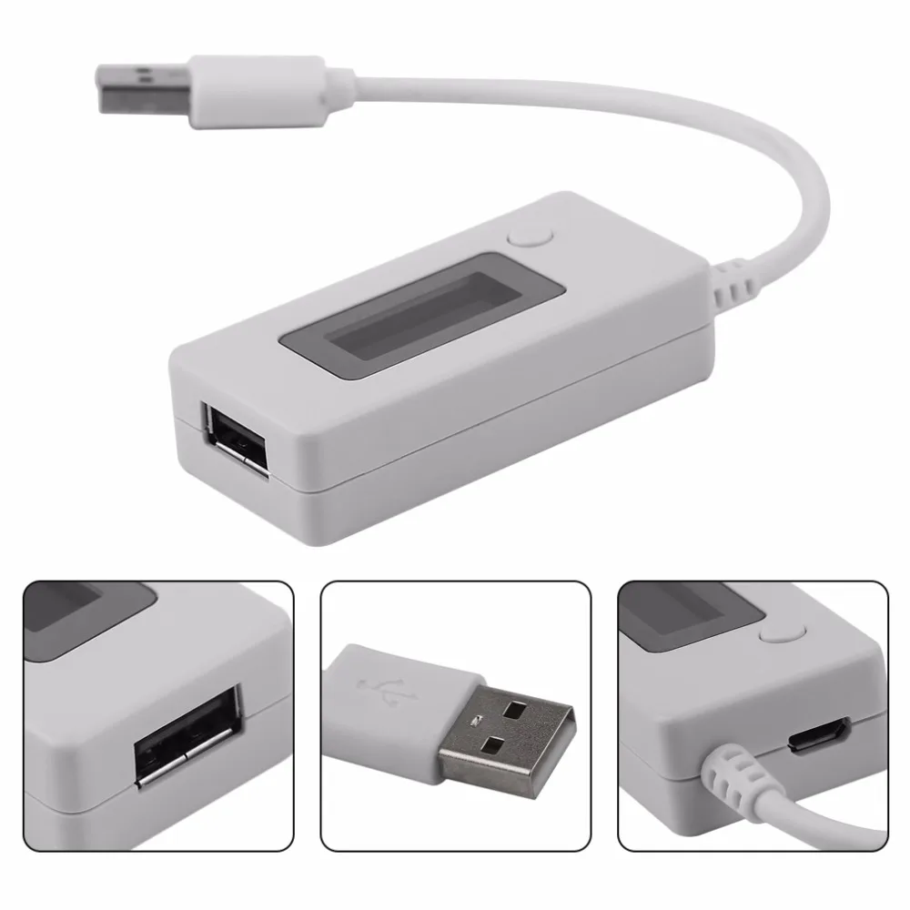 ЖК-дисплей USB мини тестер напряжения и тока детектор мобильный тестер мощности питания KCX-017 горячая распродажа