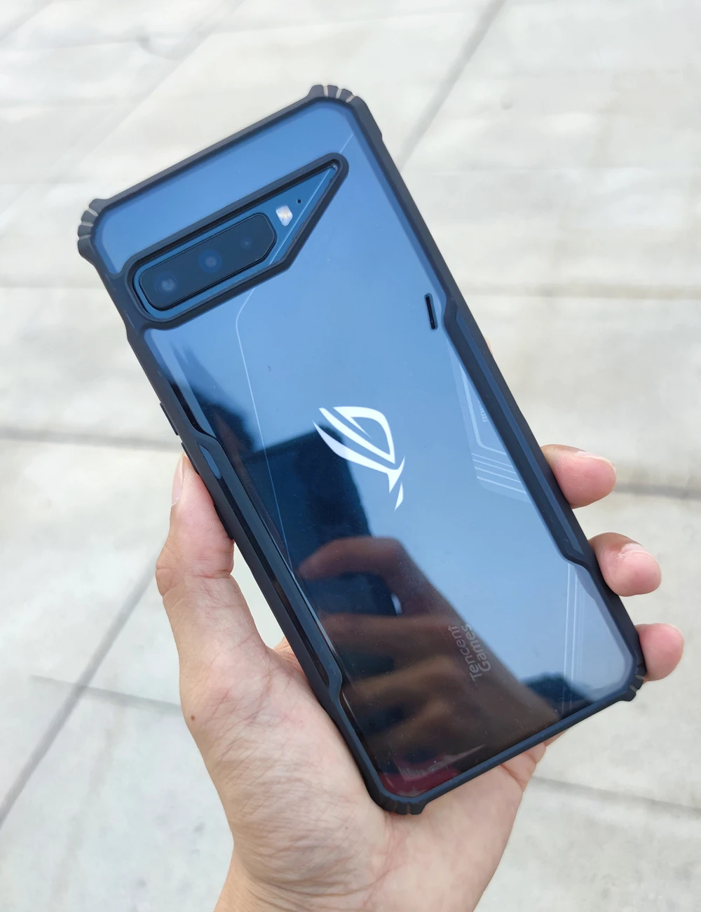 ASUS ROG Phone 3 Case Armor TPU Frame with Clear Back Drop Protection 2