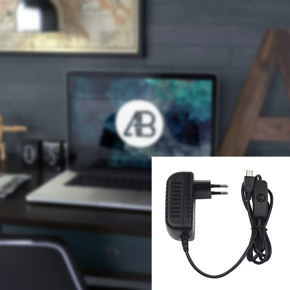 5 В 3 а зарядное устройство адаптер переменного тока Micro USB кабель с выключателем питания для Raspberry Pi 3 pi pro Модель B+ Plus