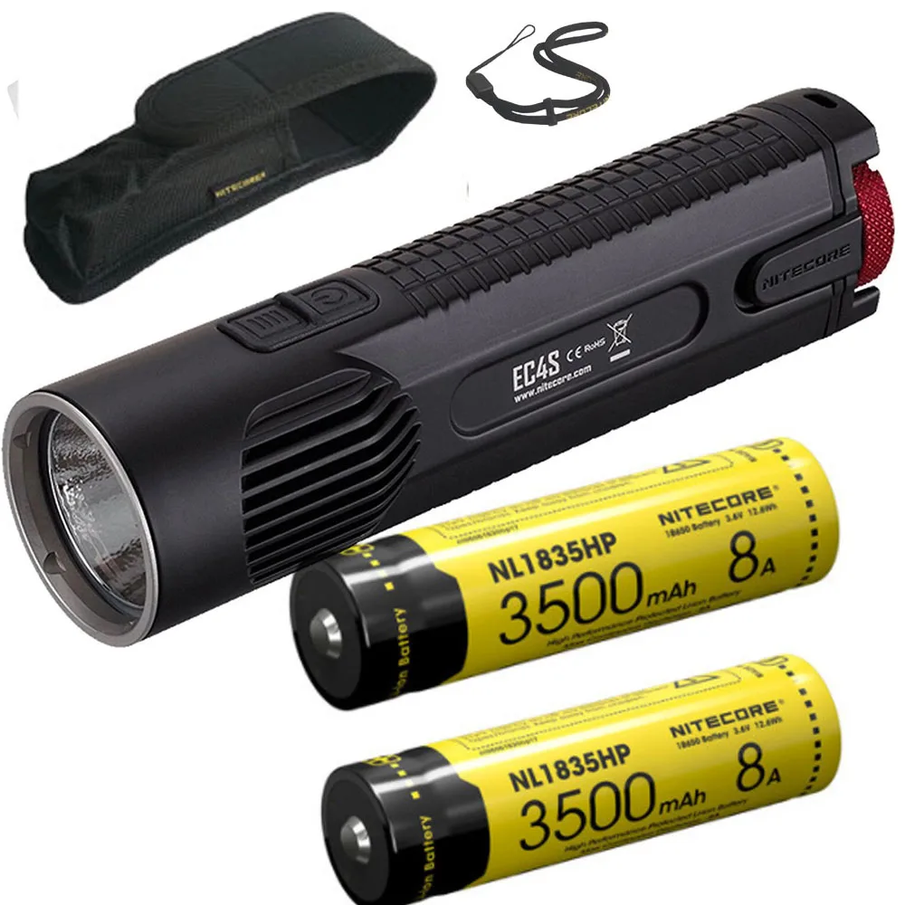 NITECORE EC4S светодиодный тактический вспышки светильник CREE XHP50 Макс 2150 люмен луч