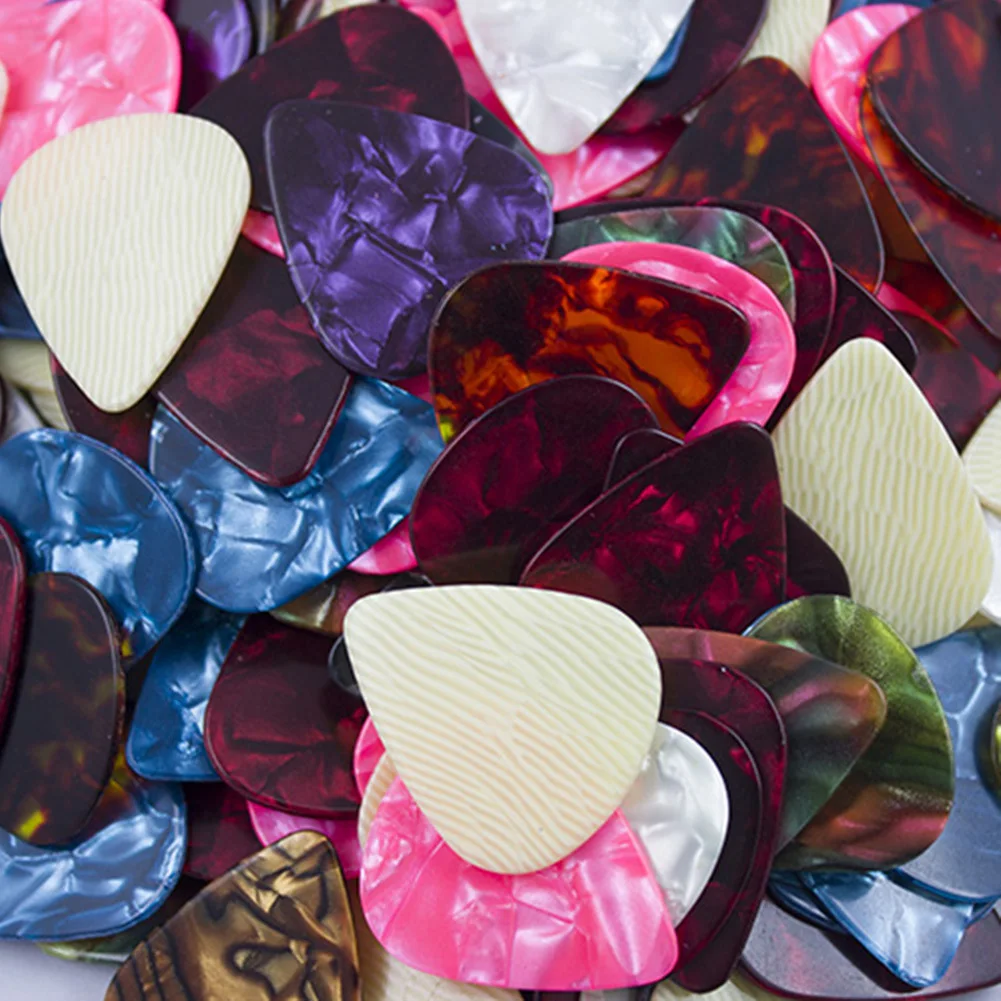 20pcs 0.58mm 0.98mm 1.5mm Smooth ABS Guitar Picks Plectrum Durable Guitar Picks for Guitar Bass Ukelele Players