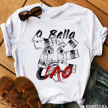 

Tshirts Men Short Sleeve House of Paper T Shirt Men Funny Design La Casa De Papel T Shirt Money Heist Tees tshirt man