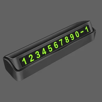 

1 pcs Car temporary parking card Phone number card Parking car accessories Hidden switch Number parking card Fluorescent sticker