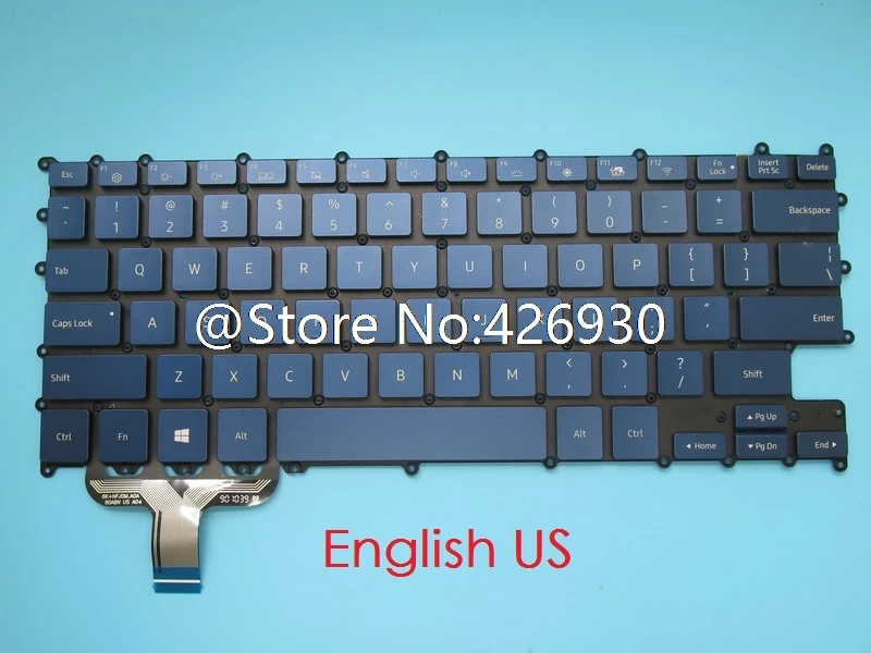 Клавиатура для ноутбука samsung NP930SBE NT930SBE 930SBE английский США Корея KR BA59-04356A BA59-04356B с подсветкой без рамки Новинка
