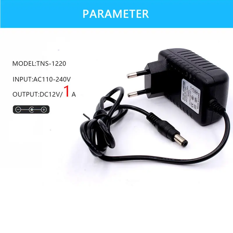 Ac/Dc 12V 2A 24W адаптер питания трансформатор для 5050 3528 Светодиодный светильник