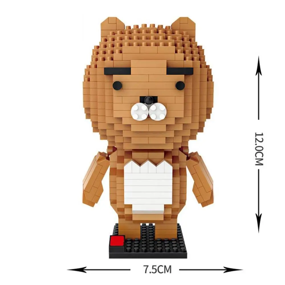 

hot LegoINGlys creators Cartoon Animals Ryan Small Lion Figures nano Micro Diamond Building Blocks model bricks toys for gifts