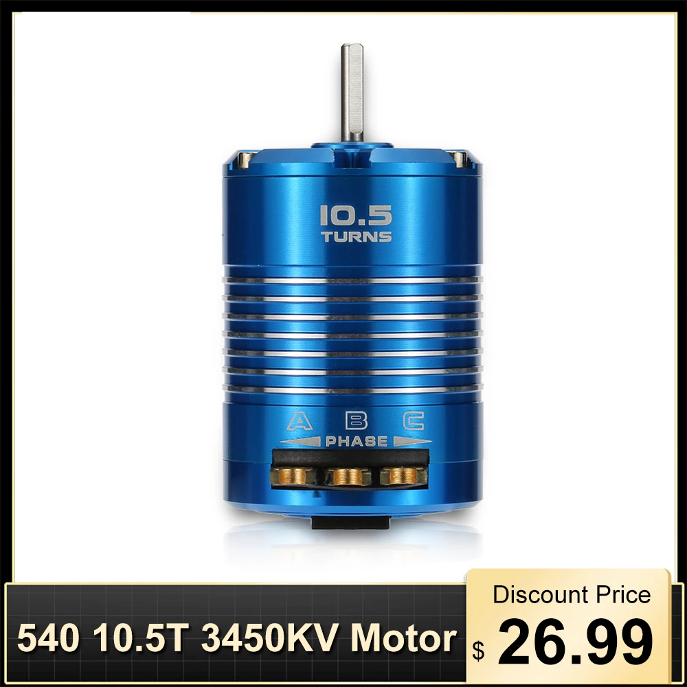 Новый высокоэффективный сенсорный Бесколлекторный двигатель 540 10 5 T 3450KV
