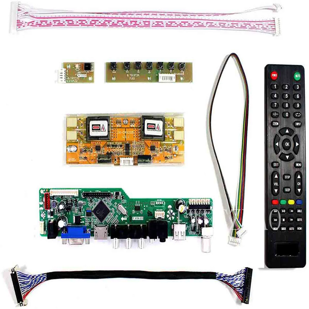 Комплект контроллера для телевизора QD17EL07 Rev.09 / Rev.11 Rev.12 HDMI VGA AV USB | Компьютеры и